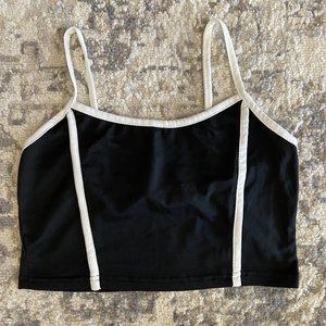 Black Crop Tank Top